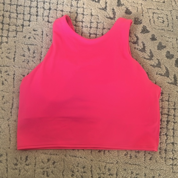 Athleta Pink Racerback Bra Tank - Picture 2 of 4